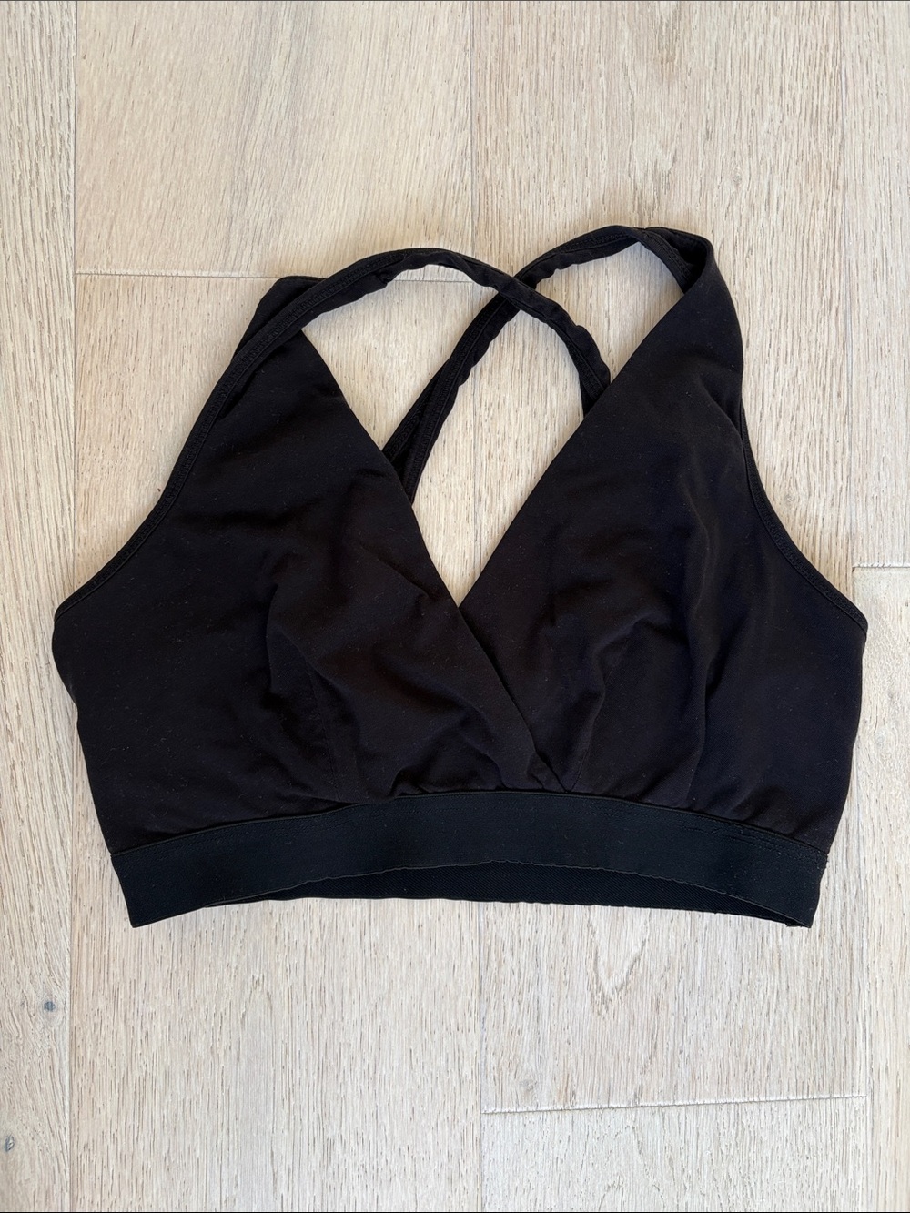 Seraphine Black Cross-Back Bralette